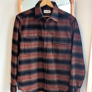 Taylor Stitch the moto shirt in sunset blanket stripe